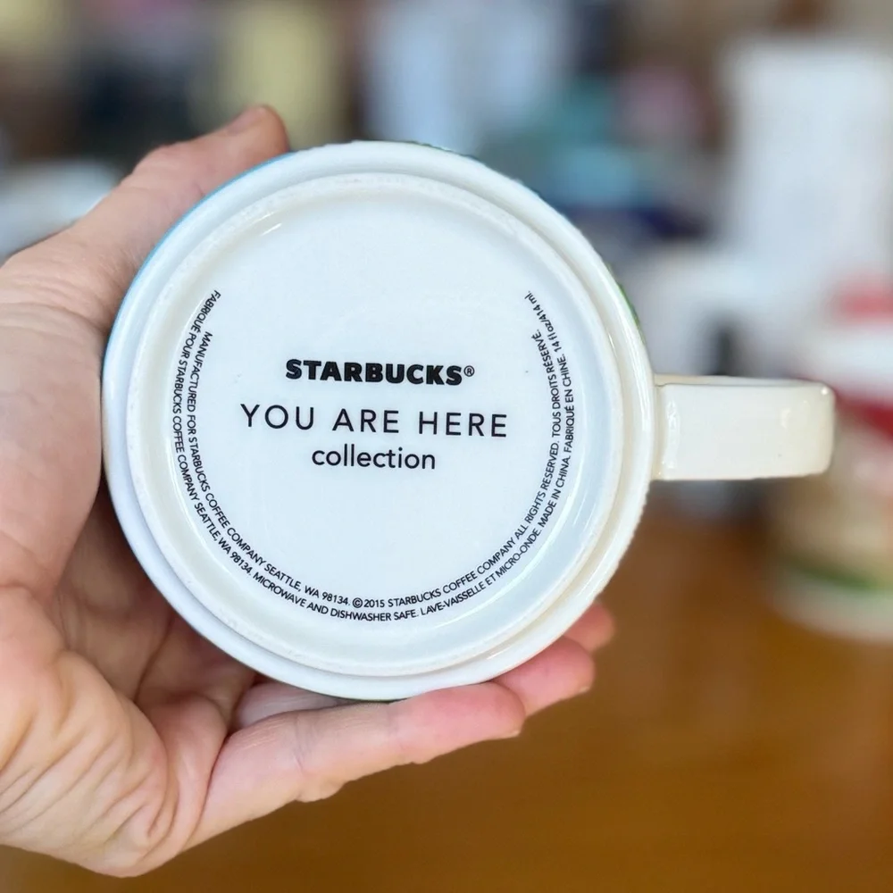 2X ✨ STARBUCKS 14oz 2015 & 2017 SEATTLE You Are Here Mug Set ☕️⛴️🎡 - Picture 4 of 4